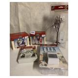 LEMAX HOLIDAY LAYOUT GAZEBO, LAMP POSTS