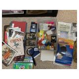 KNEE SUPPORT, KEY CHAINS, EAR PLUGS, LEATHER