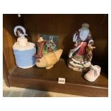 SANTA FIGURE, SM. SHOE, DUCK