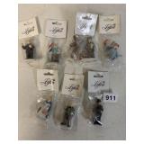 LEFTON DECORATIVE SMALL FIGURINES NEW IN PLASTIC