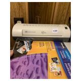 LAMINATOR W/ SUPPLIES