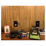 HALLMARK BEARS, STEELER ORNAMENT, JVC BATTERY,