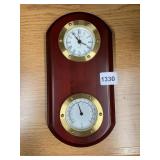 BAROMETER AND CLOCK BATTERY OP