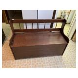 LIFT TOP PINE STORAGE CHEST