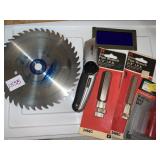 PIPE WRENCH, NEW BLADE, KEYHOLE SAW, WIRE FASTNER