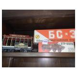 5 TP- GONG IN BOX, GHIRARDELLI TROLLY, GC-3 TANK