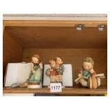 GOEBELï¿½S 2 IN BOXES, GIRL W/ BROOM, BOY AND GIRL