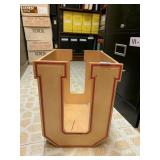 U SHAPE WOOD BOX