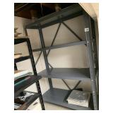 GRAY METAL SHELVING UNIT