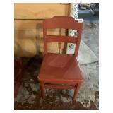PAINTED VINTAGE CHAIR BARN RED
