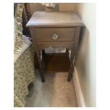 CENTER DRAWER WOOD SIDE TABLE 14" X 16" X 28"