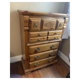 PINE DRESSER W/ MIRROR 51" X 36" X 18" D