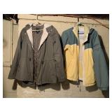 COLUMBIA AND SMALL NY COAT W/ SHERPA LINING