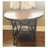 TREADLE CAST IRON BASE W/ WOOD TOP