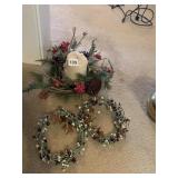 CANDLE AND CANDLE WREATHES
