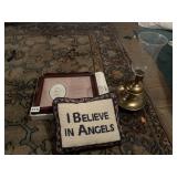CANDLE HOLDER, VERSE, I BELIEVE IN ANGELS