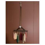 VINTAGE CANDLE HOLDER AND CANDLES AND SWAG