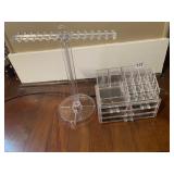 PLASTIC RACK AND JEWELRY ORGANIZER
