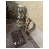 STACKING SNOWMAN, WELCOME, ROOSTER DECORATION