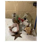 BIRD HOUSES, STAR, SHEEP