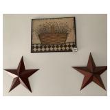 METAL STARS AND PRINT