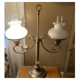 VINTAGE DOUBLE ARM STUDENT LAMP