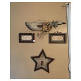 WALL HANGINGS FAMILY, FRIENDS, WELCOME & GOOSE