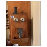 VINTAGE TELEPHONE STORAGE CABINET