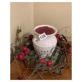 WAX WARMER AND APPLE WREATH