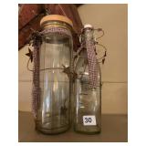 TALL GLASS JARS
