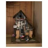 WOODEN HOUSE 13" TALL