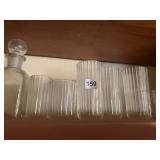 DECANTER AND GLASSES, MADE IN ITALY