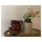 2 SMALL CROCKS, UNMARKED