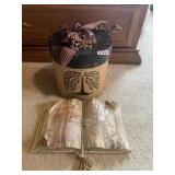 DECORATED BANDED BOX, AND FAUX BOX