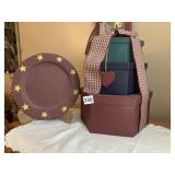 BIRD HOUSE AND ARTIFICIAL PLANT