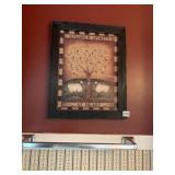 WOOD FRAMED TREE PRINT