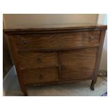 OAK 3 DRAWER DRESSER 1 DOOR