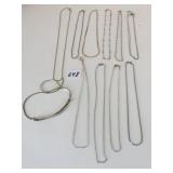 GROUP OF SILVER TONE NECKLACES