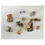 GROUP OF MISC PINS DISNEY BEAUTY & BEAST GINA