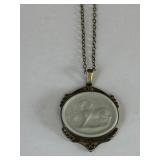 WEDGEWOOD PENDANT AND CHAIN NECKLACE