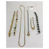 GROUP OF BRACELETS HEART PENDANT NECKLACE SPEIDEL