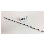 10K WHITE GOLD 4.21 STONES - BRACELET WITH