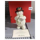 LENOX JAZZY TRUMPETER SNOWMAN FIGURINE NEW IN