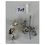 STERLING SILVER HALLMARK BOY WITH LANTERN