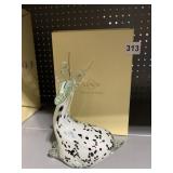 ART GLASS DEER LENOX 7.1" H  NEW IN ORIGINAL BOX