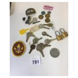 KEYS PATCH OLYMPIC TOKEN GENERAL MILLS 1996 PIZZA