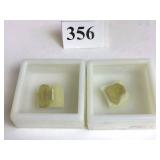 TWO TANZANIA SCAPOLITE ROUGH RAW STONES BOTH