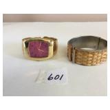 QUARTZ MOVEMENT WRISTWATCH GOLD TONE JAPAN WITH