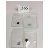 CUT POLISHED STONES POSSIBLY GREEN AMETHYST