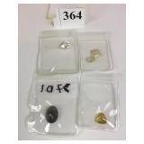 CUT POLISHED STONES POSSIBLY DIAMOND TOPAZ LEMON